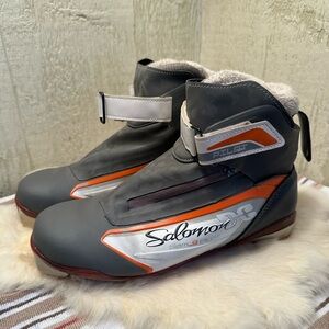 Salomon Women’s Siam9 Pilot SNS Ski Boots Orange/Gray